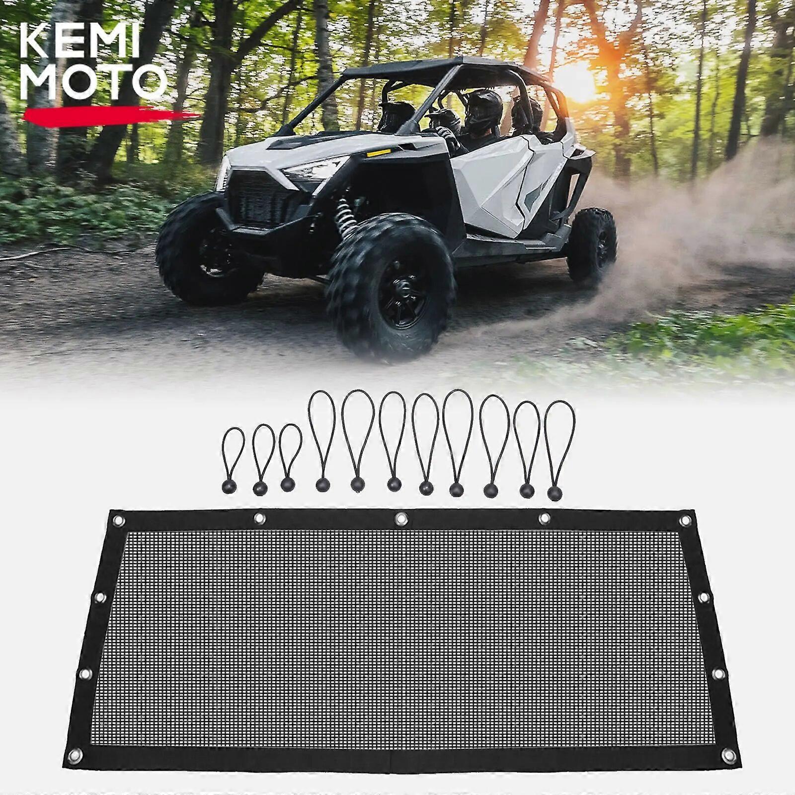Window Net Compatible avec Polaris RZR PRO XP / XP 4 2020-2023 Noir Toile d’ombrage de lunette arrière Nylon résistant aux UV