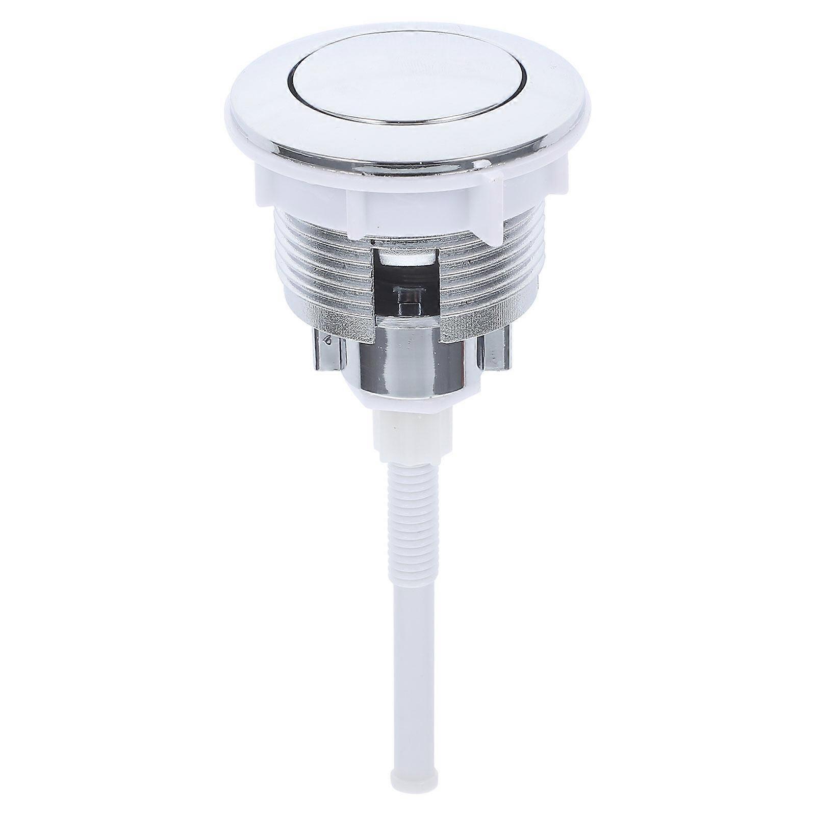 Toilet Water Tank Button Electroplating Single-button Toilet Flush Valve