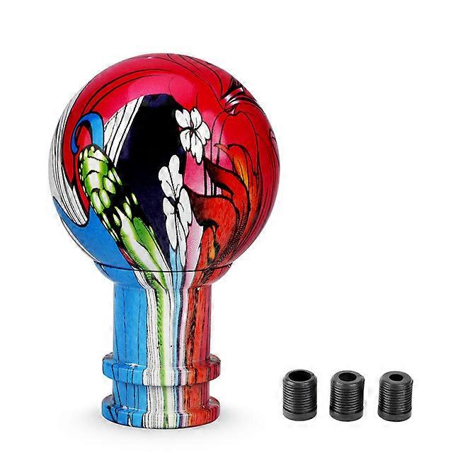 Car Interior 5 6 Speed Car Gear Shift Knob Graffiti Style Universal For Manual Transmission Gear Level Knob Shift Lever M8 M10 M12
