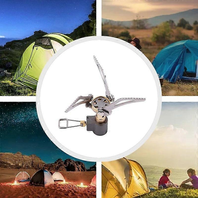 Réchaud De Camping Portable à Gaz - Mini Poêle En Titane - Pour Survie Et Rando