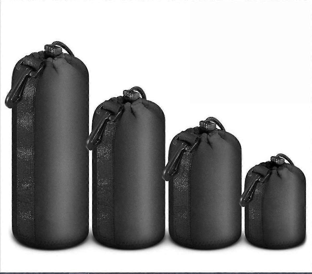 (4 Pack ) Photo Thick Protective Neoprene Pouch Set For Camera Lens