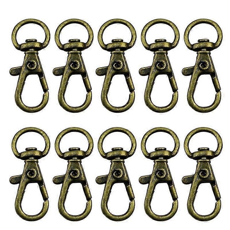 New 10pcs Clasp Swivel Trigger Clips Snap Hooks Key Ring Bags Diy Craft