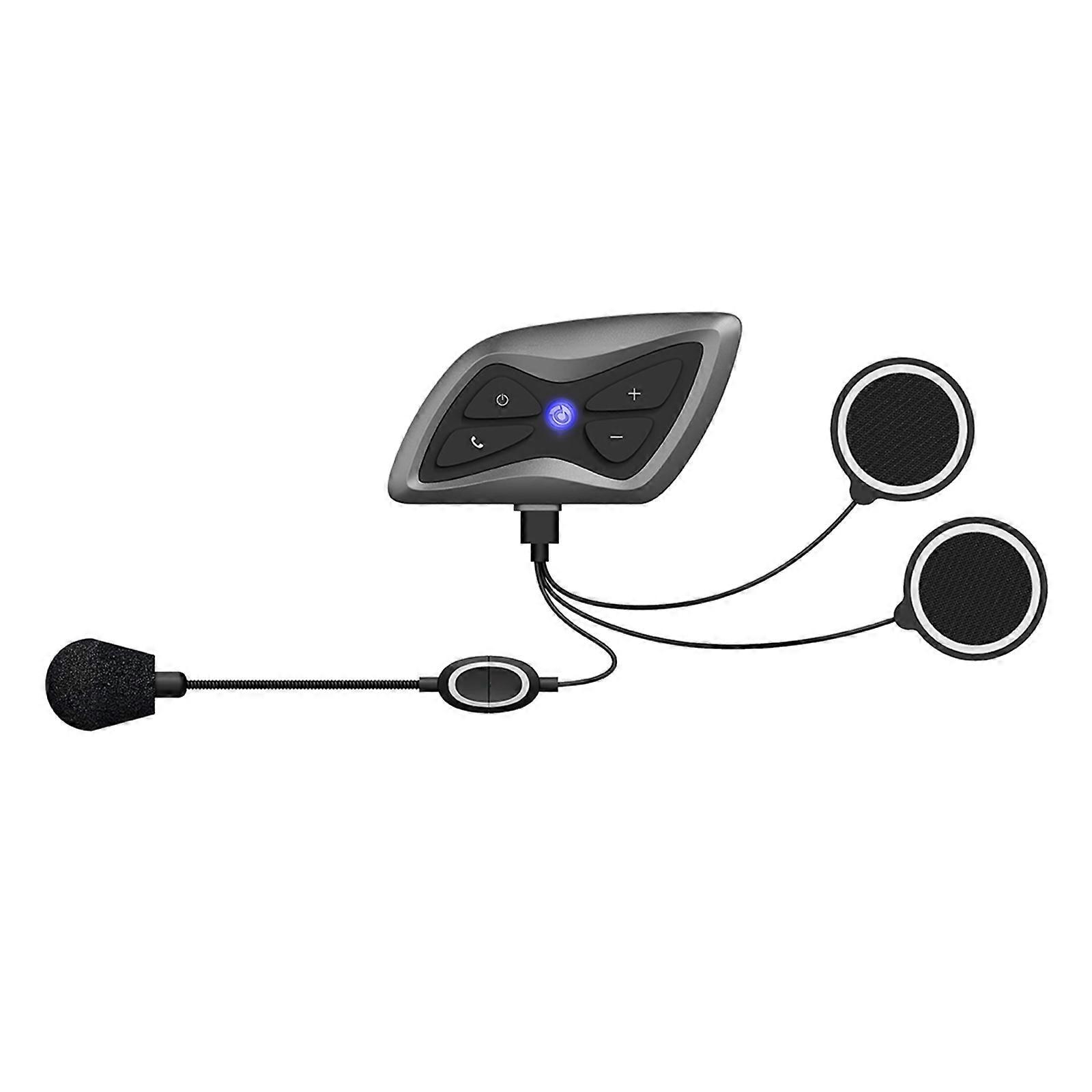 Motorcycle Helmet Headset Bluetooth-compatible 5.1 1500M for 2 Riders