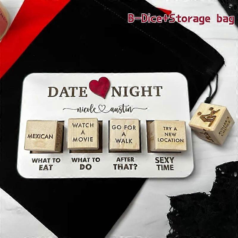 Game Dice Take Out Dice Couples Games Dice Games Date Night Games What To Watch Decision For Movie Dice Funny Wooden Gifts