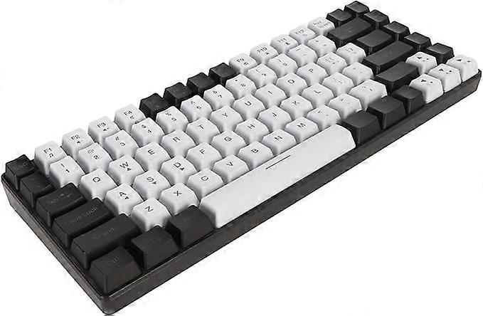 Gugxiom RGB Mini Portable 80% Mechanical Keyboard, RGB Backlit Ergonomic Silent Mechanical Office Keyboard, No Driver Required Plug & Play for Windows