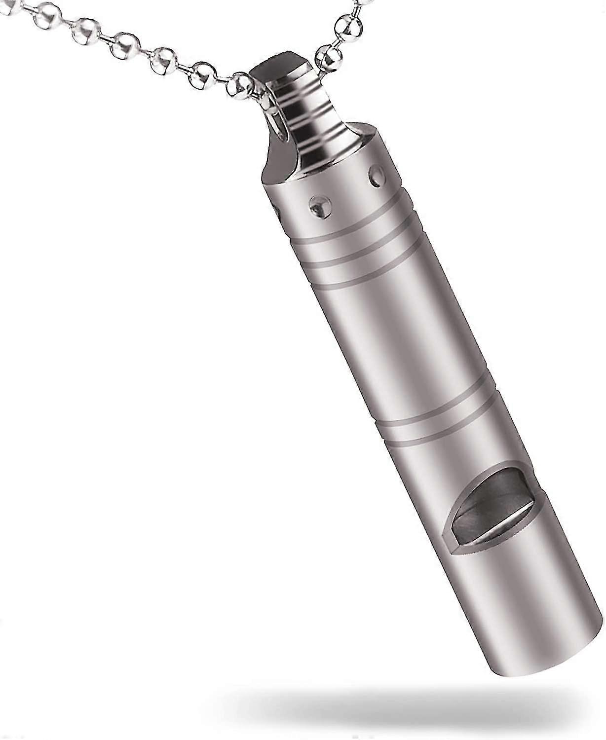 Titanium Whistle With Necklace Keychain