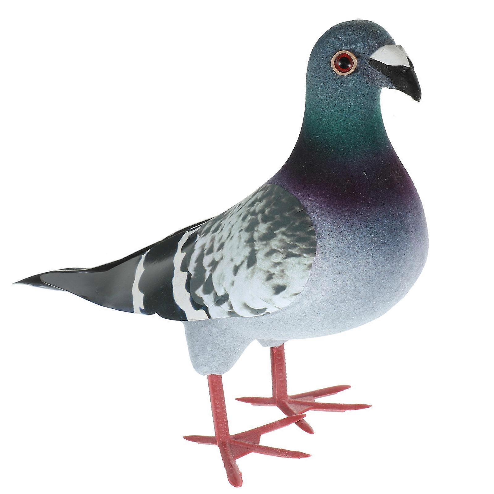 Artificial Feathered Pigeon Fake Dove Artificial Foam Bird for Decoration (Random Style)