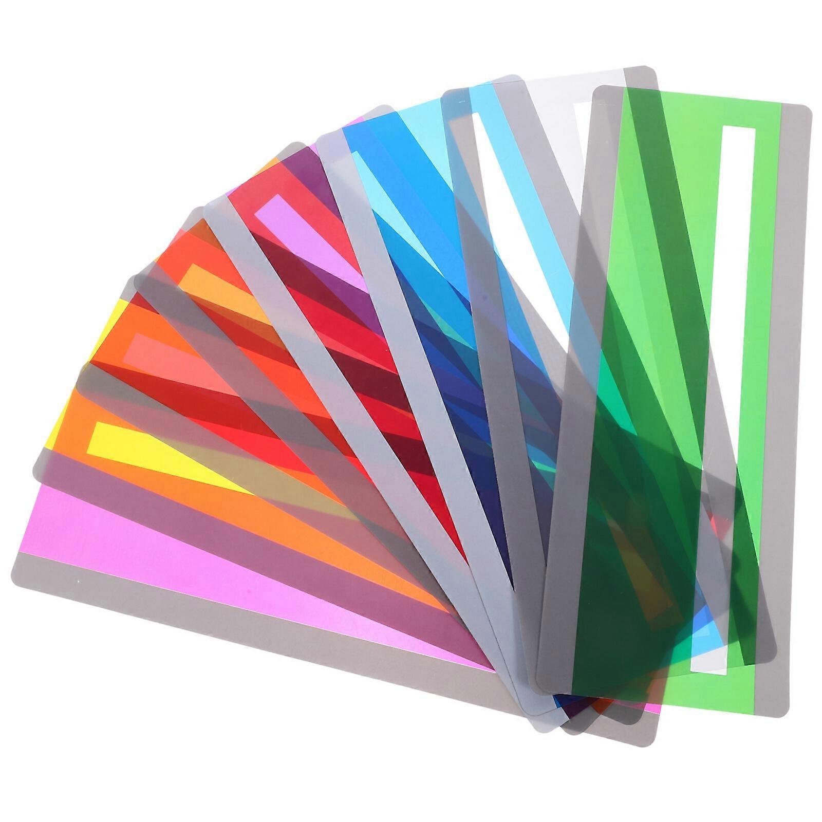 8pcs Colored Overlays Bookmark Students Highlight Strips Student Colorful Reading Overlays