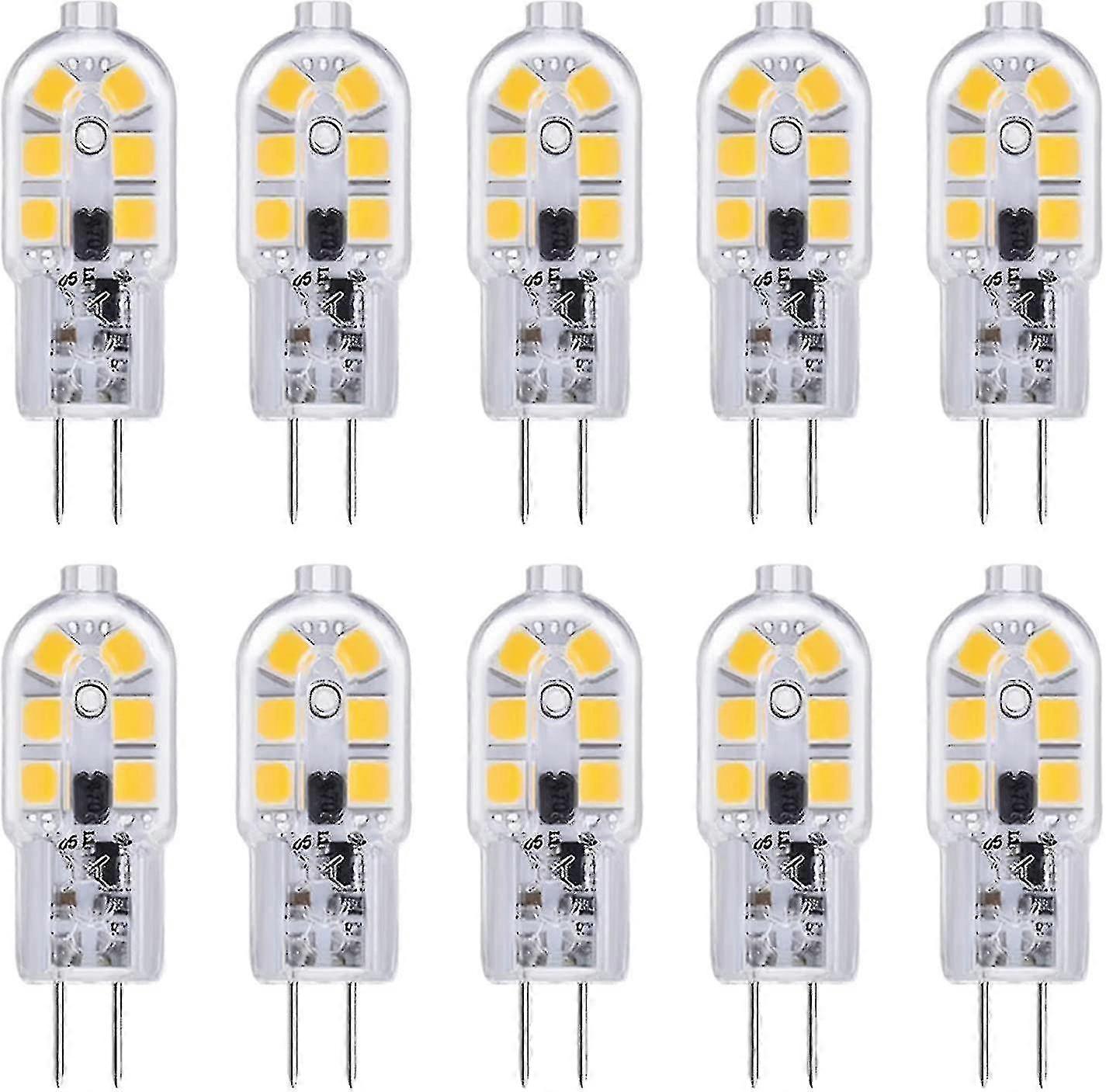 G4 Led תנור קולט אדים נורת מכסה המנוע 12v 2w לבן קריר 6000k, 200lm, דו-פין G4 שווה ערך להלוגן, מנורת Led G4 12v Ac/dc עבור קמפר ואן / הוד מטבח, לא ניתן לעמעום,