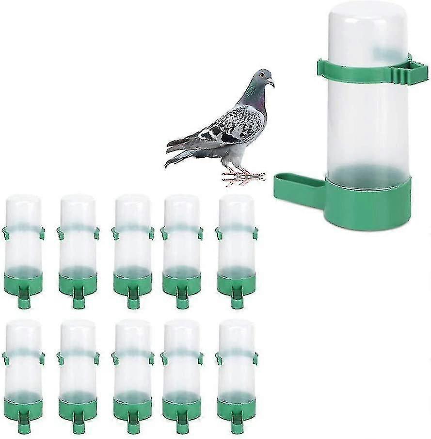 Birds Feeder Container, 10pcs Round Plastic Drinking Water Container (D-583-A)