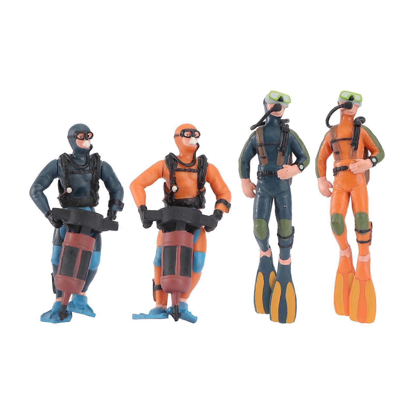 4 Pcs 1 Set Waterproof PVC Desktop Decorations Decorative Mold Decorations