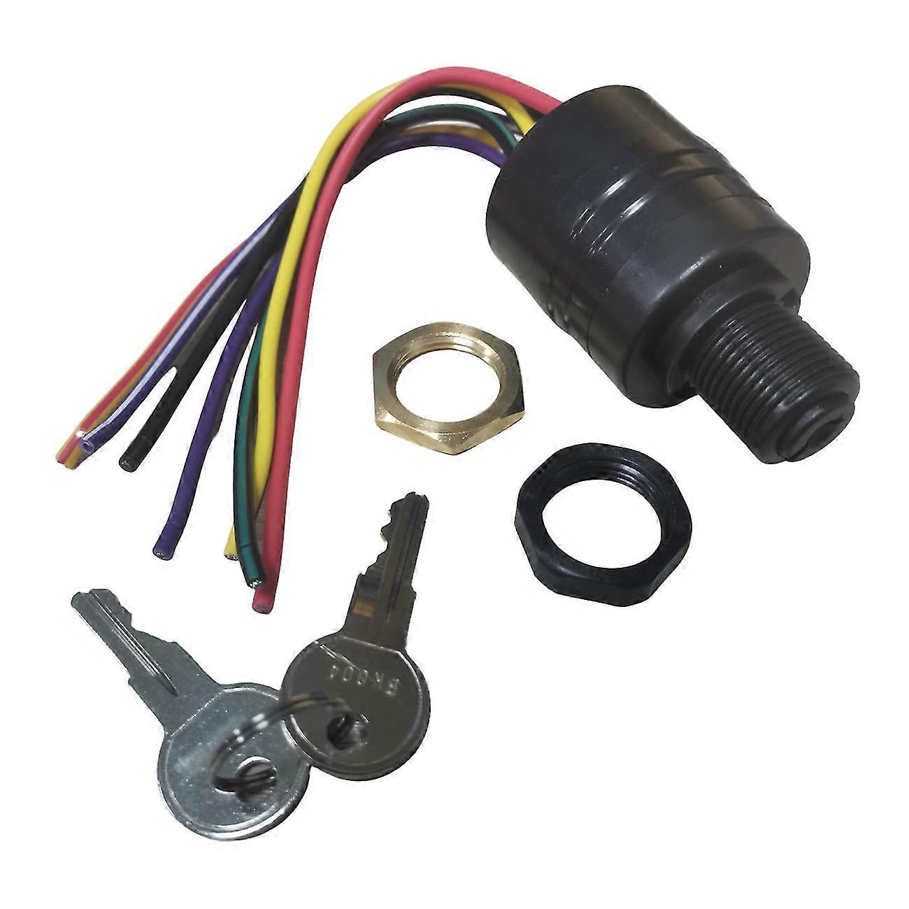 Motor Ignition Switch voor Mercury Buitenboordmotor Control Box, 3 posities, 7 draden, Mp39712-1t Bk0