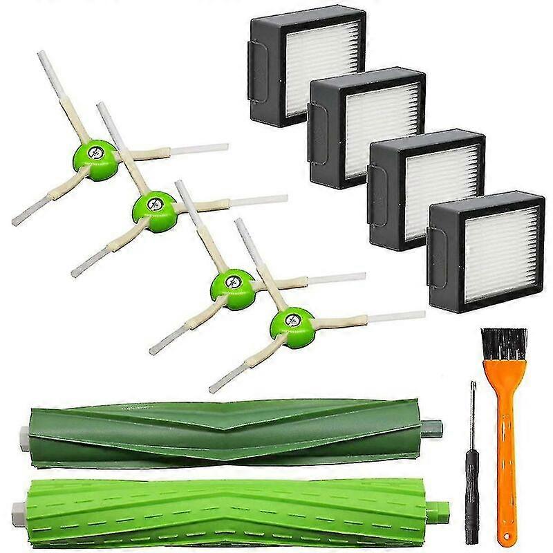 12pcs for Irobot Roomba I7 E5 E6 I3 roller brush side brush filter_