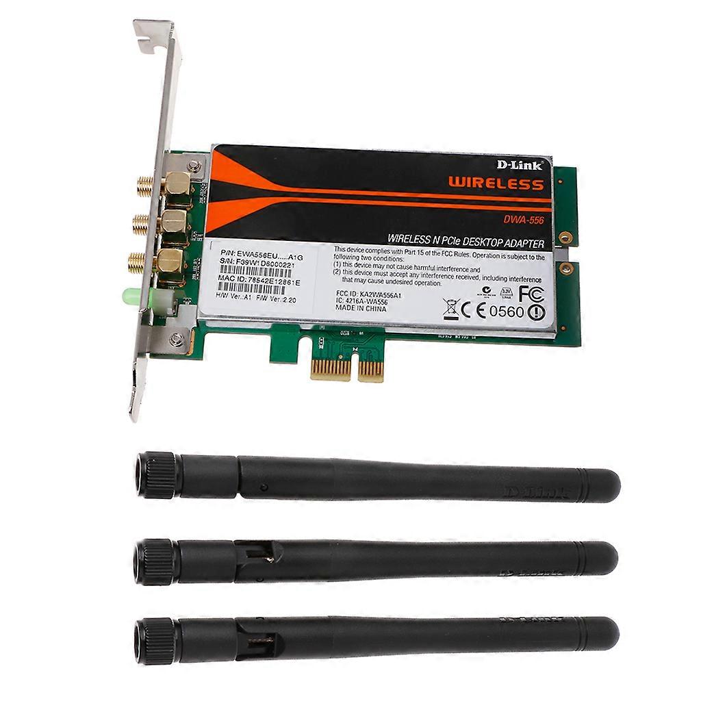 DWA-556 Wireless N PCI-E Desktop Adapter WiFi Card Low Profile