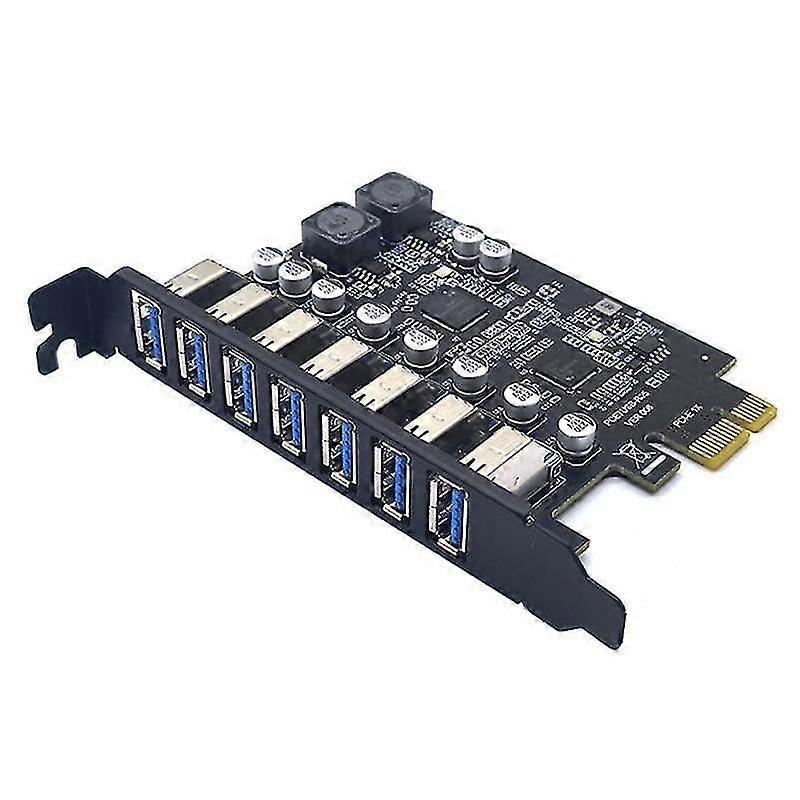 Usb3.2 N1 Expans Pci Adapter 7 Ports Usb 3.0 Hub Adapter Riser