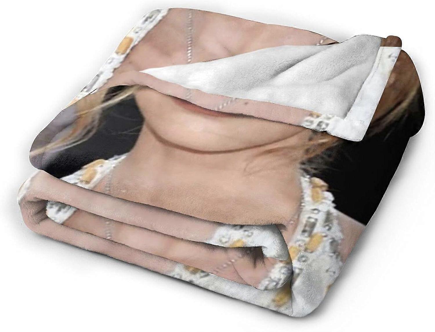 Lily Rose Depp Cobertor Ultra-Soft Flanela Blanket 3D Print Fluffy Plush Blanket Cama Decoração Jogar Cobertor para Sala de Estar Quarto Dormitório Decor (3Sizes