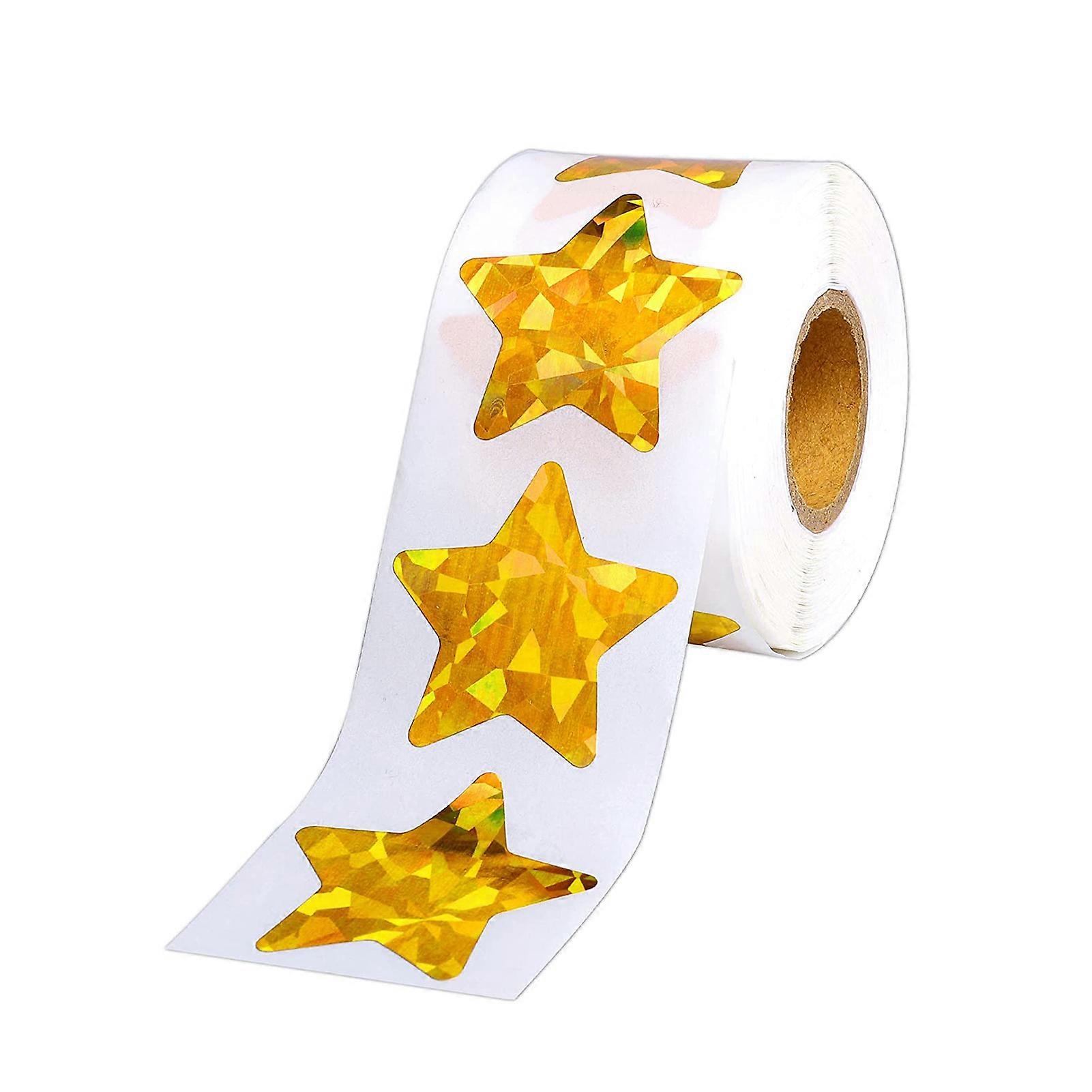 1 Roll Star Sticker Exquisite Self-adhesive Creative DIY Wrapping Box Star Sticker Home Supply