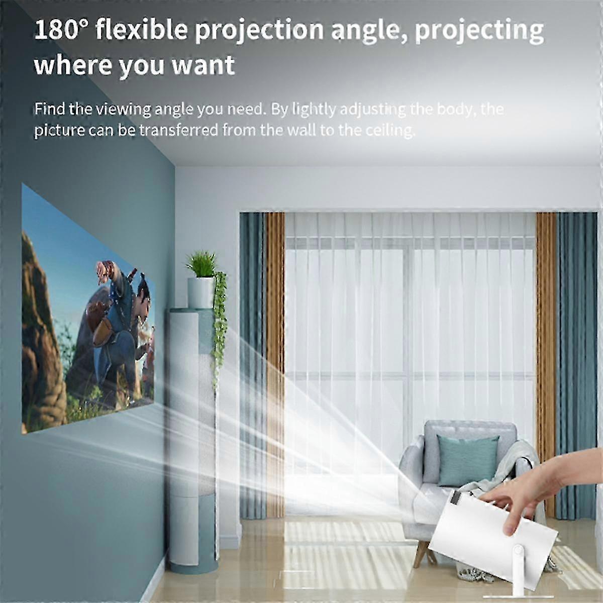 Smart Projector with Android TV 11.0 5G WiFi Bluetooth Portable Projector HD Mini Device for IOS & A