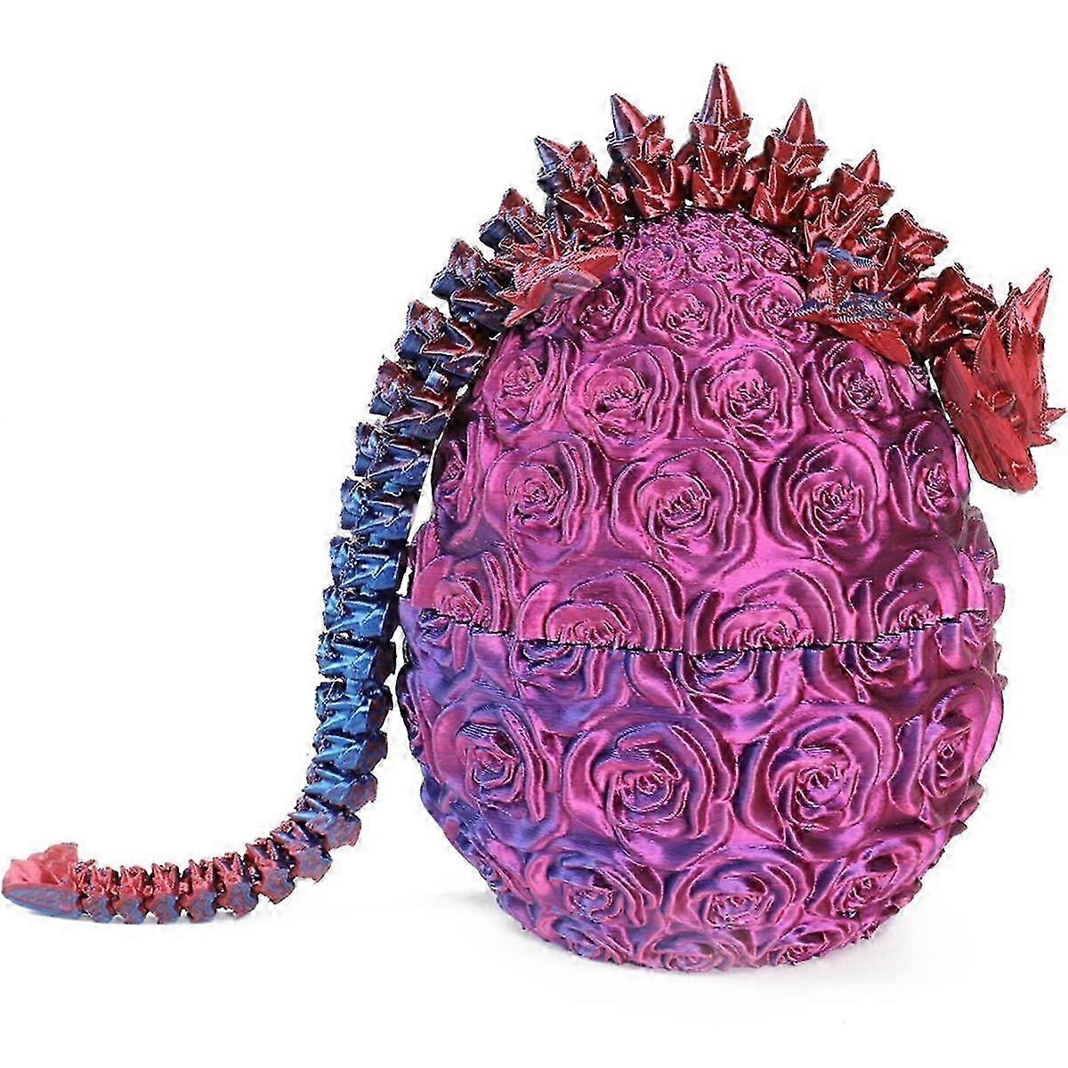 3D-printet drageæg med leddelt dragekrystalindretning (type A)