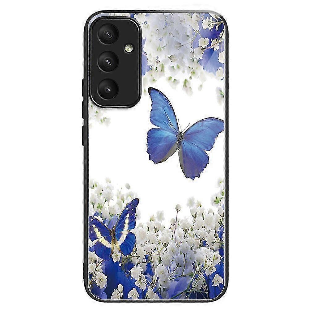 For Samsung Galaxy A55 5g Tempered Glass+tpu Phone Case Pattern Printing