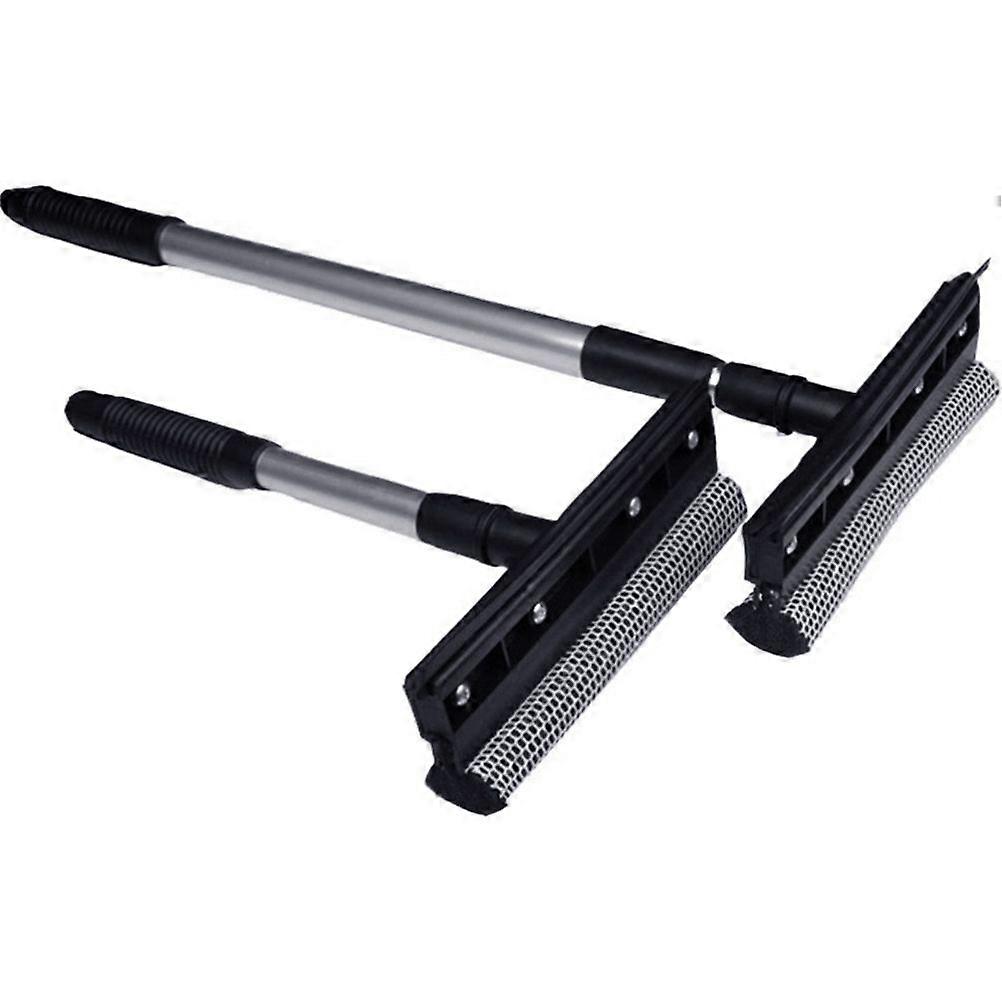 Double Sided Window Scraper with Retractable Handle Multifunction Window Scraper