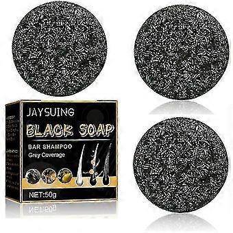 3x Spartan Gray Hair Reverse Bar, Mane Gray Reverse Bar, Hair Darken Bar Soap,hww/YY