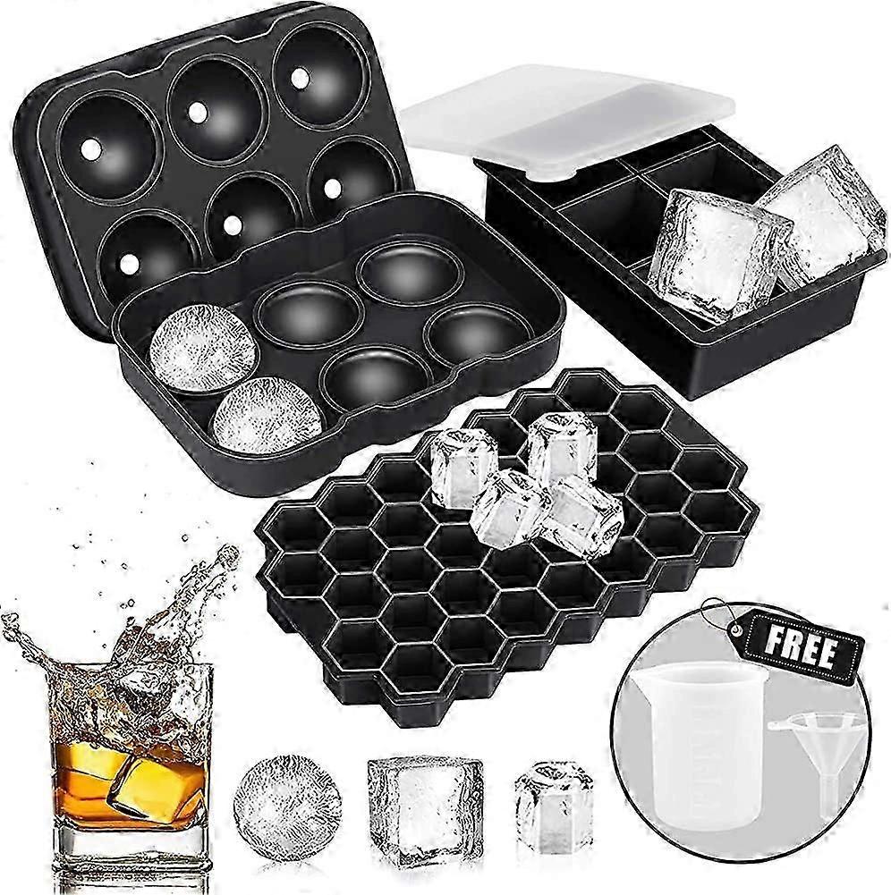 Ice Cube Tray, Ice Cube Tray, Ice Cube Tray with Lid, Silicone Ice Cube Tray