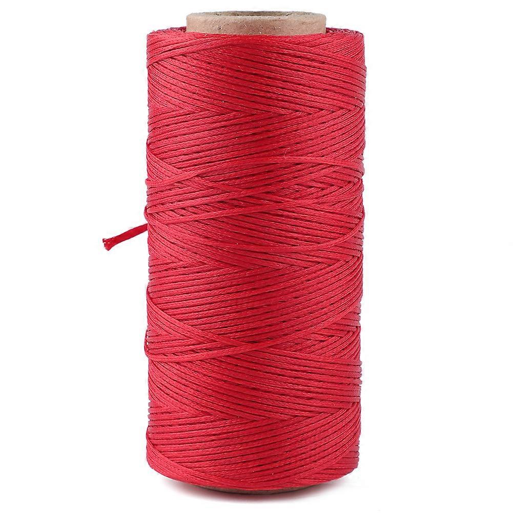 الجلود اليد خياطة شقة الشمع الموضوع خط الخياطة لإكسسوارات الخياطة اليدوية (Cerise)