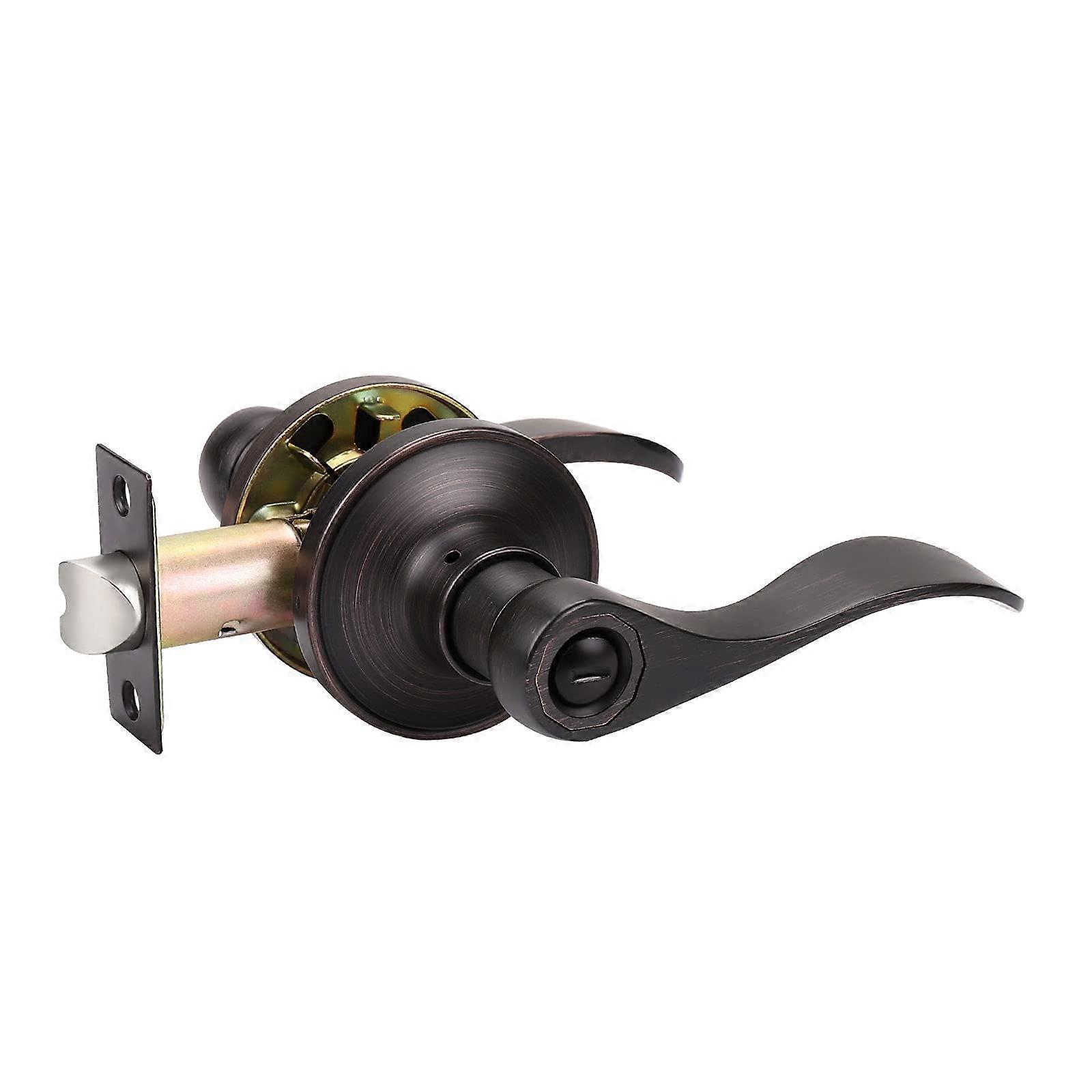 Privacy Door Lever Knob for Bedroom and Bathroom with Secure Locking Mechanism