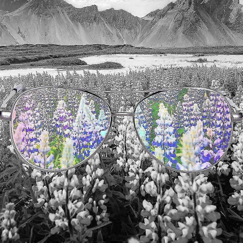 すべての色覚異常メガネの方法互換性のある男性の色覚異常メガネ屋外と屋内の両方の使用方法互換性のある赤、緑、青、黄、紫(co