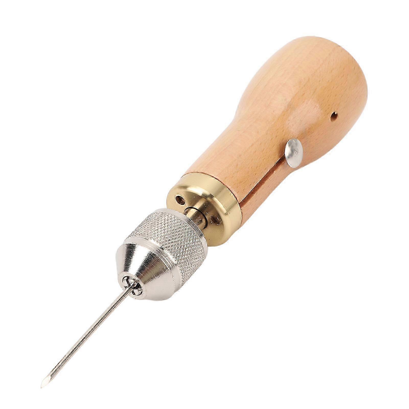 Easy Threading Hand Sewing Awl Kit - Quick Stitching Tool for Leather & Canvas