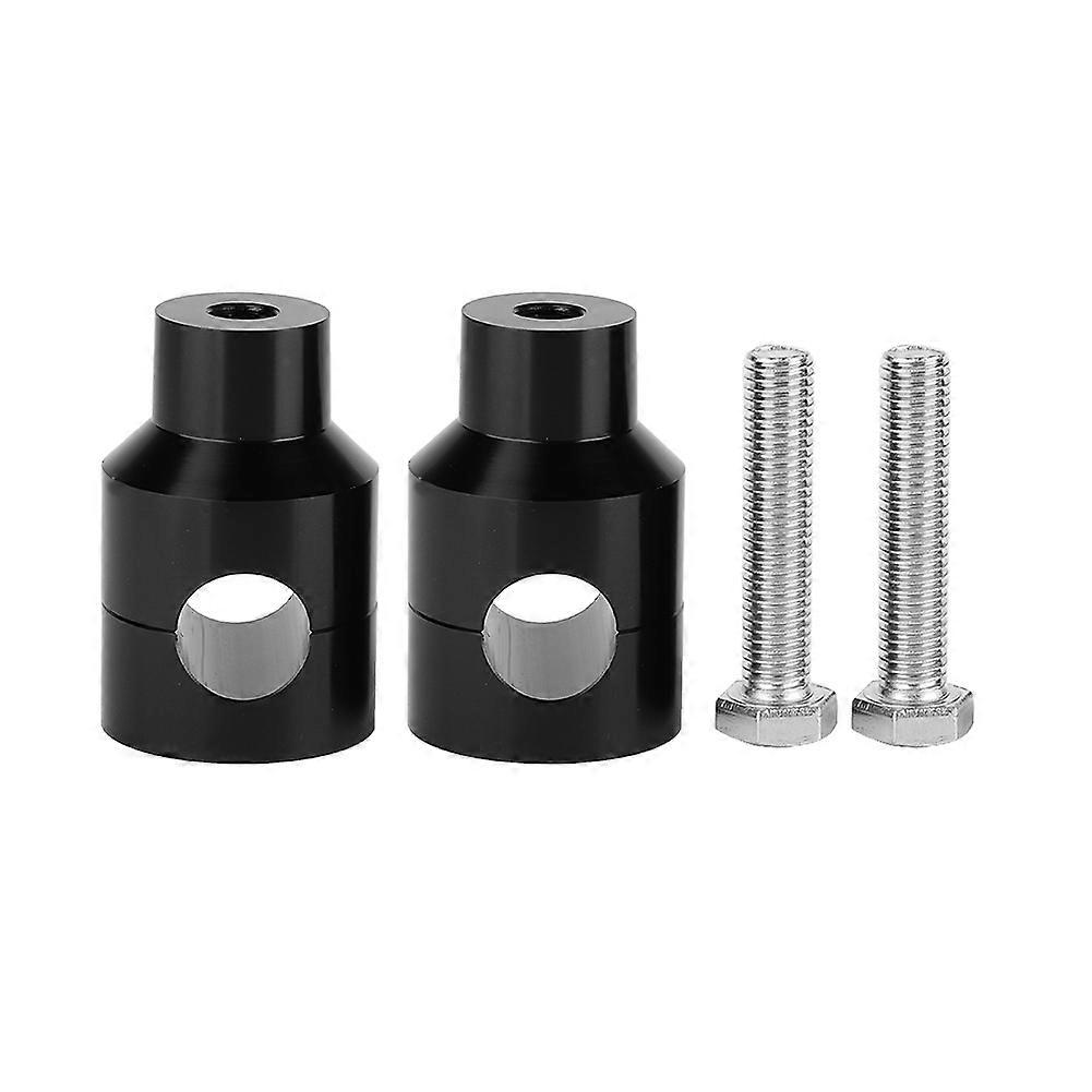 25mm Aluminum Alloy Handlebar Riser Pair for Motorcycle (Black)