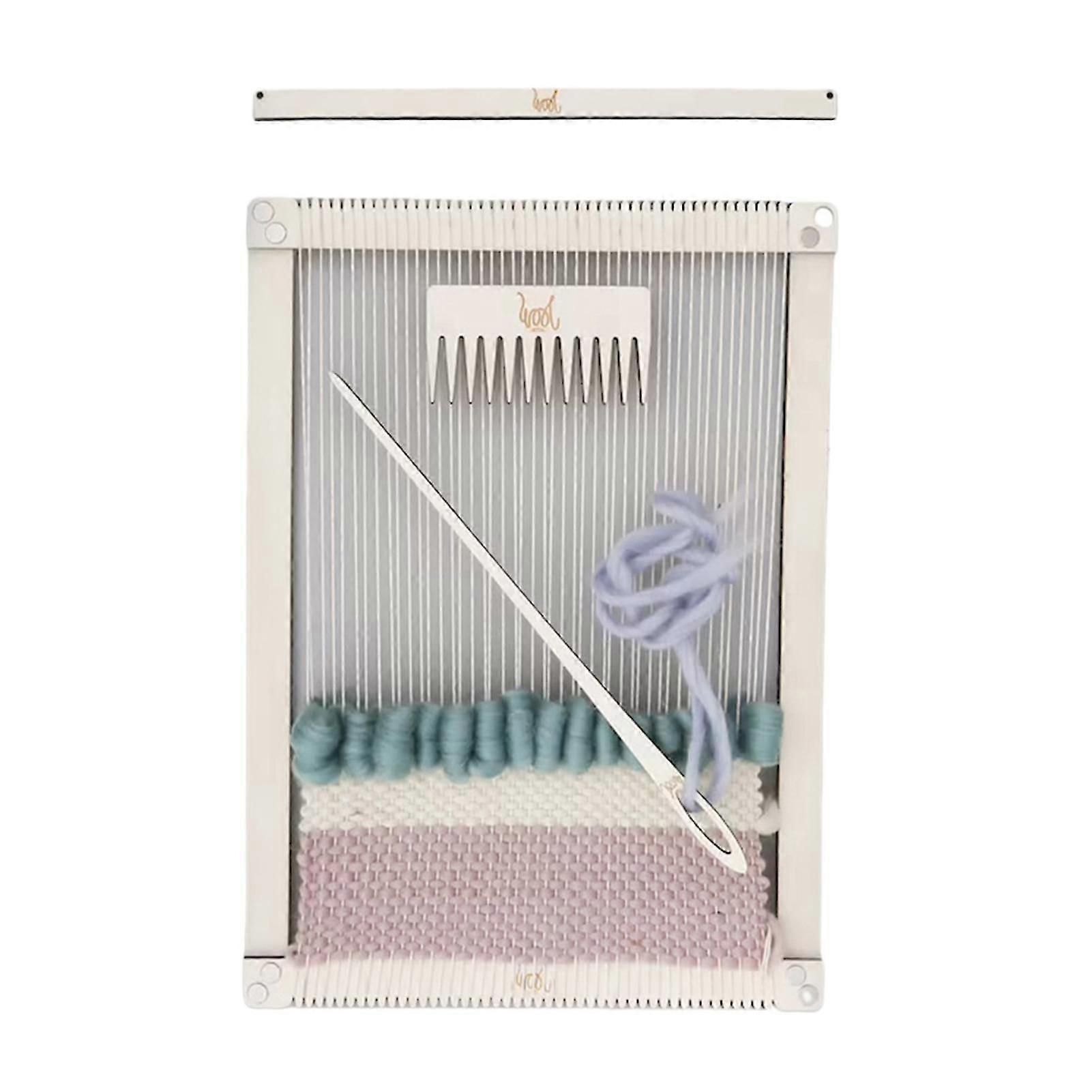 Large Weaving Frame DIY Wooden Looms Set Multi Craft Weaving Looms for Children/Adults/Beginners