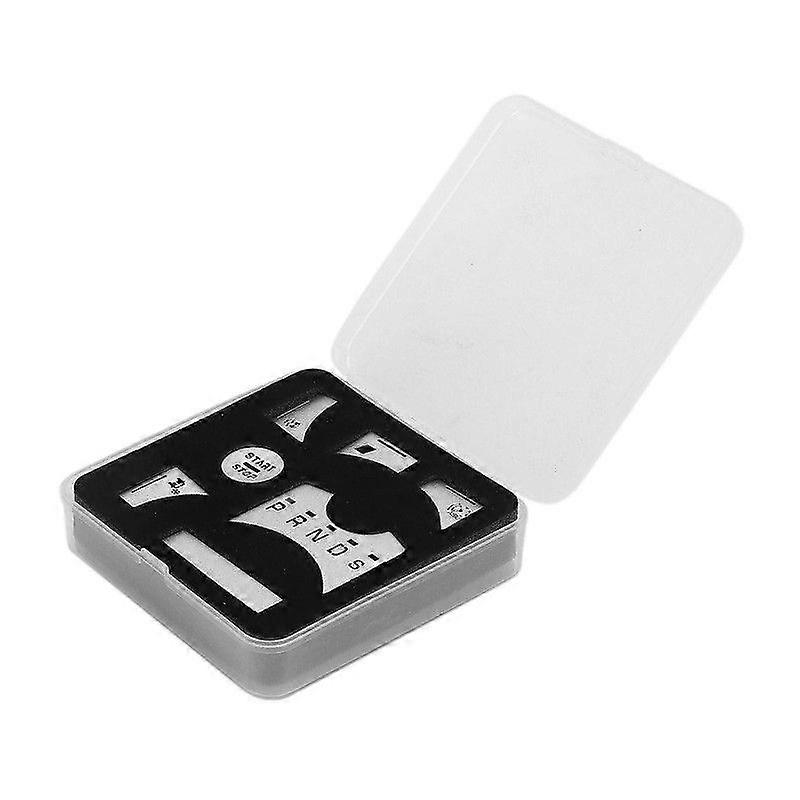 7pcs Central Control Gear Shift Panel Button Cover Sticker Silver Replacement for Jaguar XF 20122015