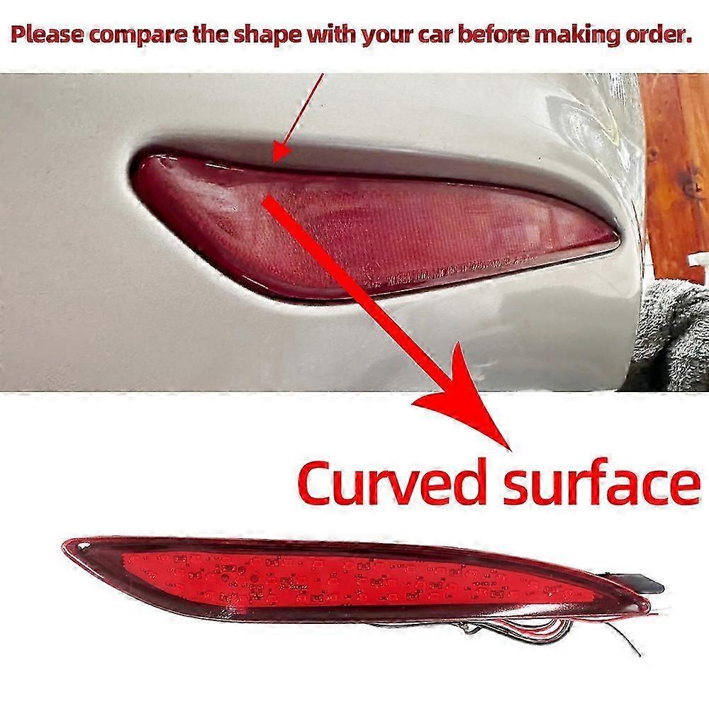High quality1 Pair LED Rear Bumper Reflector For Hyundai Sonata 8 2010 2011 2012 2013 2014 Brake Light Fog Lamp Turn signal