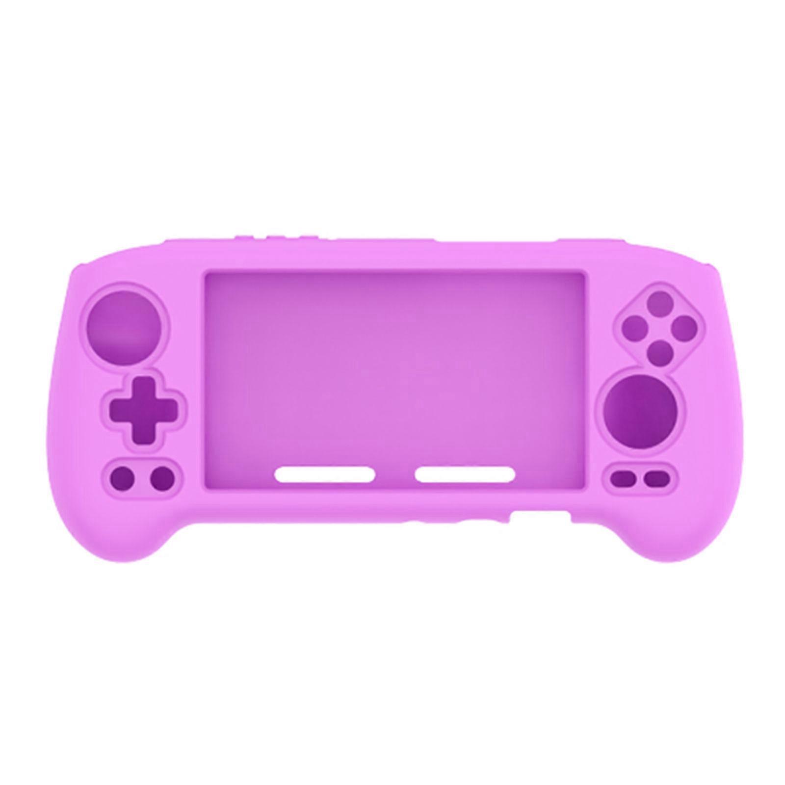 Handheld Game Console Protector Case for RG556 Shockproof Cover Full Coverage Housing Case Soft Cover Silicone Case Purple