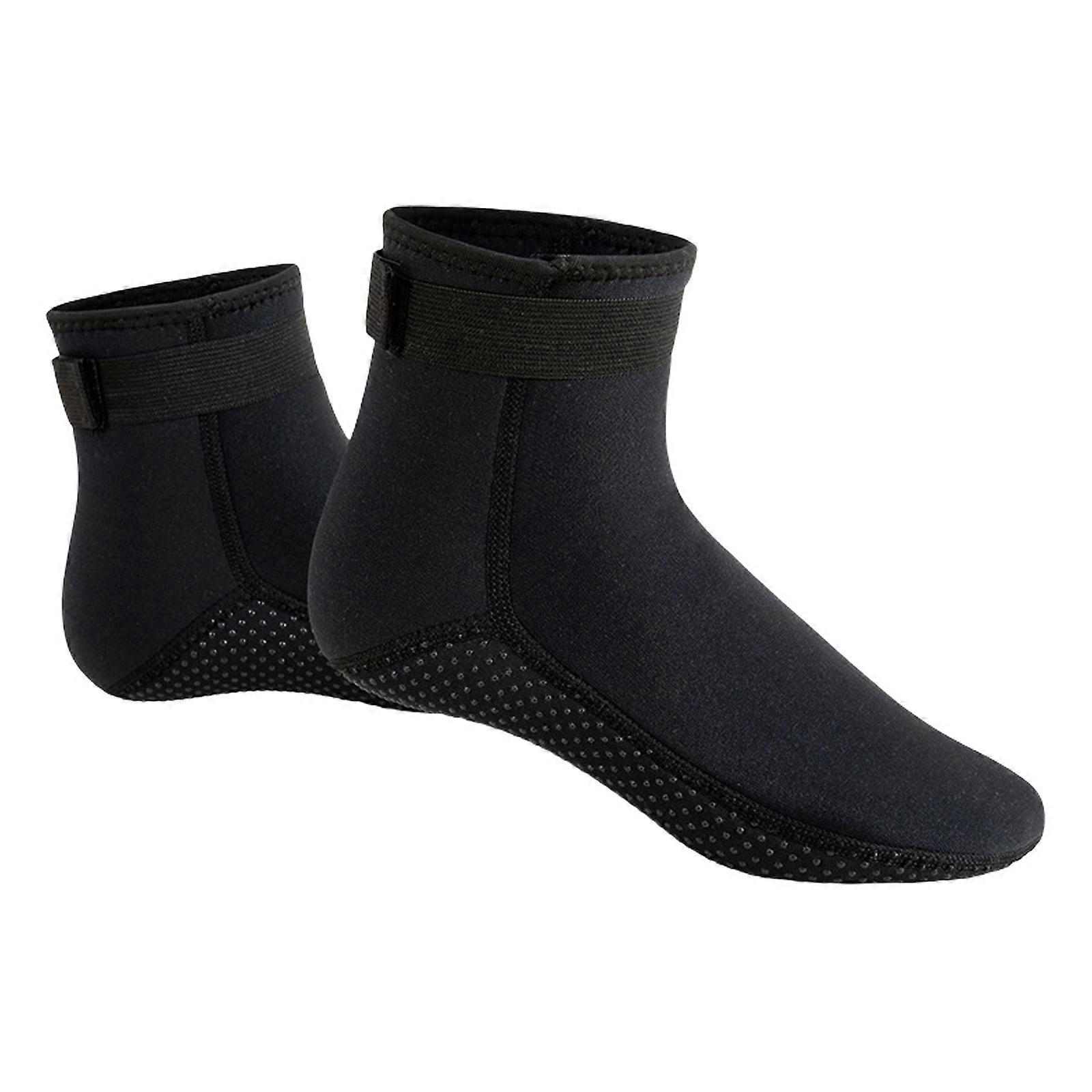 Chaussettes de natation en eau froide Chaussettes de plongée pour femmes Hommes Chaussettes en néoprène Chaussettes de combinaison de plongée 3mm Chaussettes de combinaison thermiques antidérapantes S