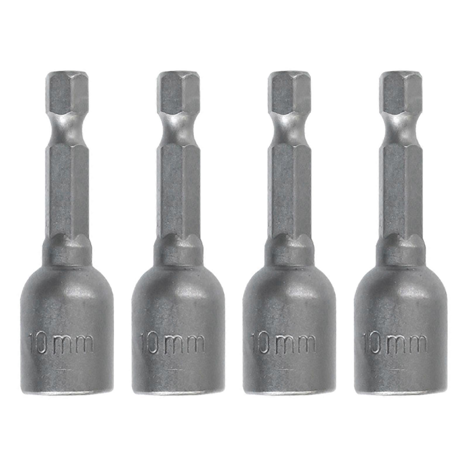 Impact-Socket Magnetic Nut Screwdriver 1/4 Hex Drill Bit Adapter 6-13mm for Power Drills Impact-Driver Socket Kit