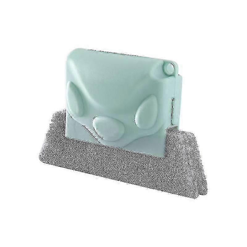 Window Track Cleaning Brush for Blinds & Frame Grooves, Compact Multi-Purpose Sweeping Tool Green