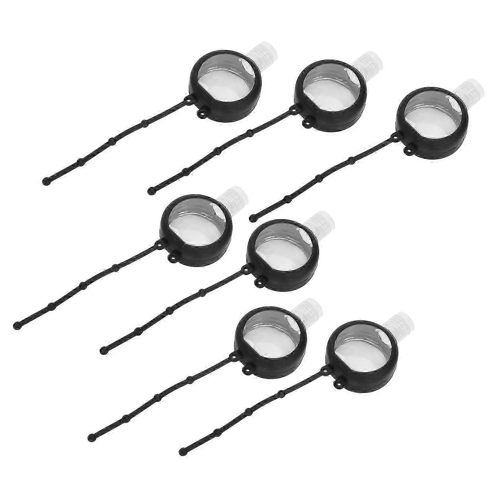 7Pcs 30ml Empty Refilling Bottle Set Portable Travel Lotion Container with Protective Cover