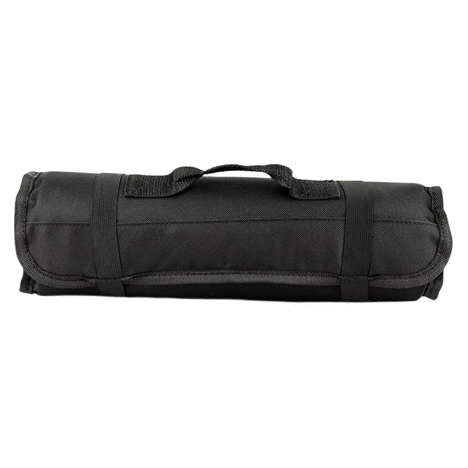 Roll up Camping Knife Storage Bag Tool Organizer Portable Multipurpose Flatware