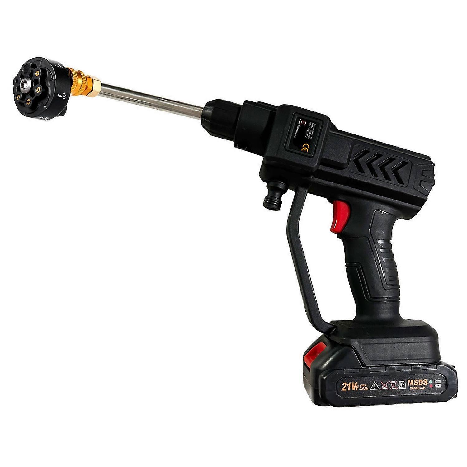 Cordless Power Washer 60Bar 100W High Power Washer Machine with Rechargeable Battery for Car Fence F