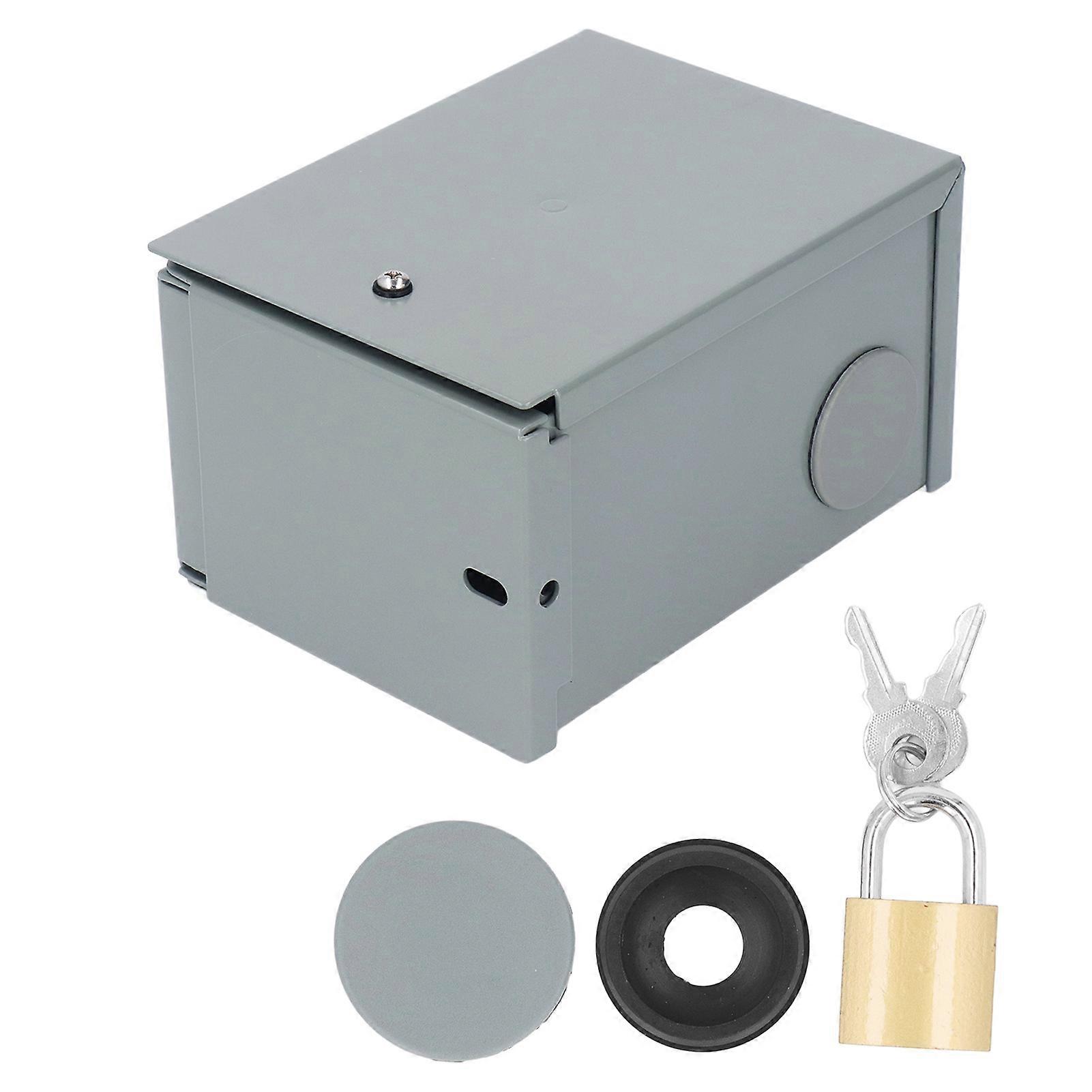 30A RV Power Outlet Box Enclosed Weatherproof Receptacle Box Electrical Socket Panel 250VAC