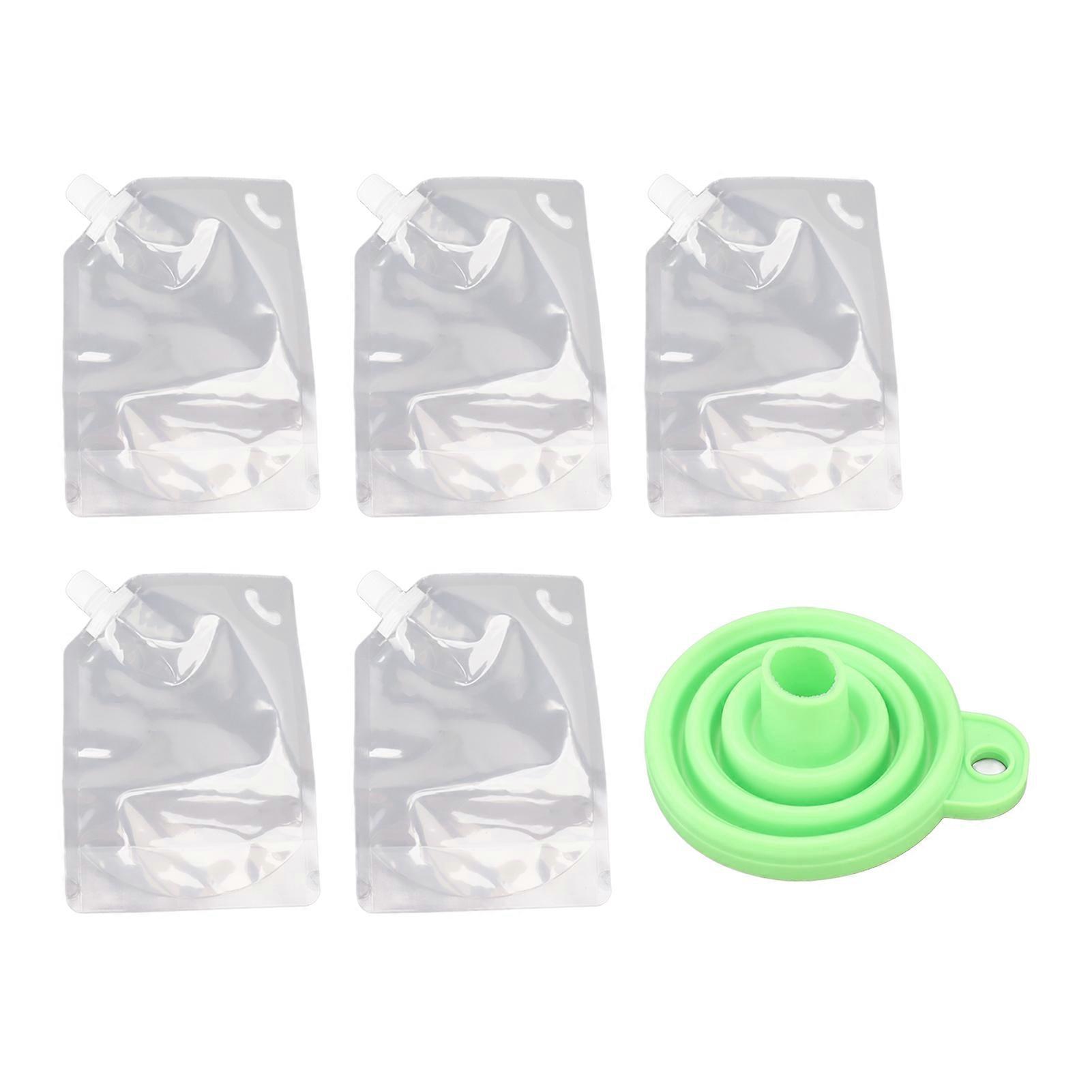 5Pcs Grain Sealed Storage Bag Reusable Transparent Grain Storage Bag for Rice Cereals Flour Nuts