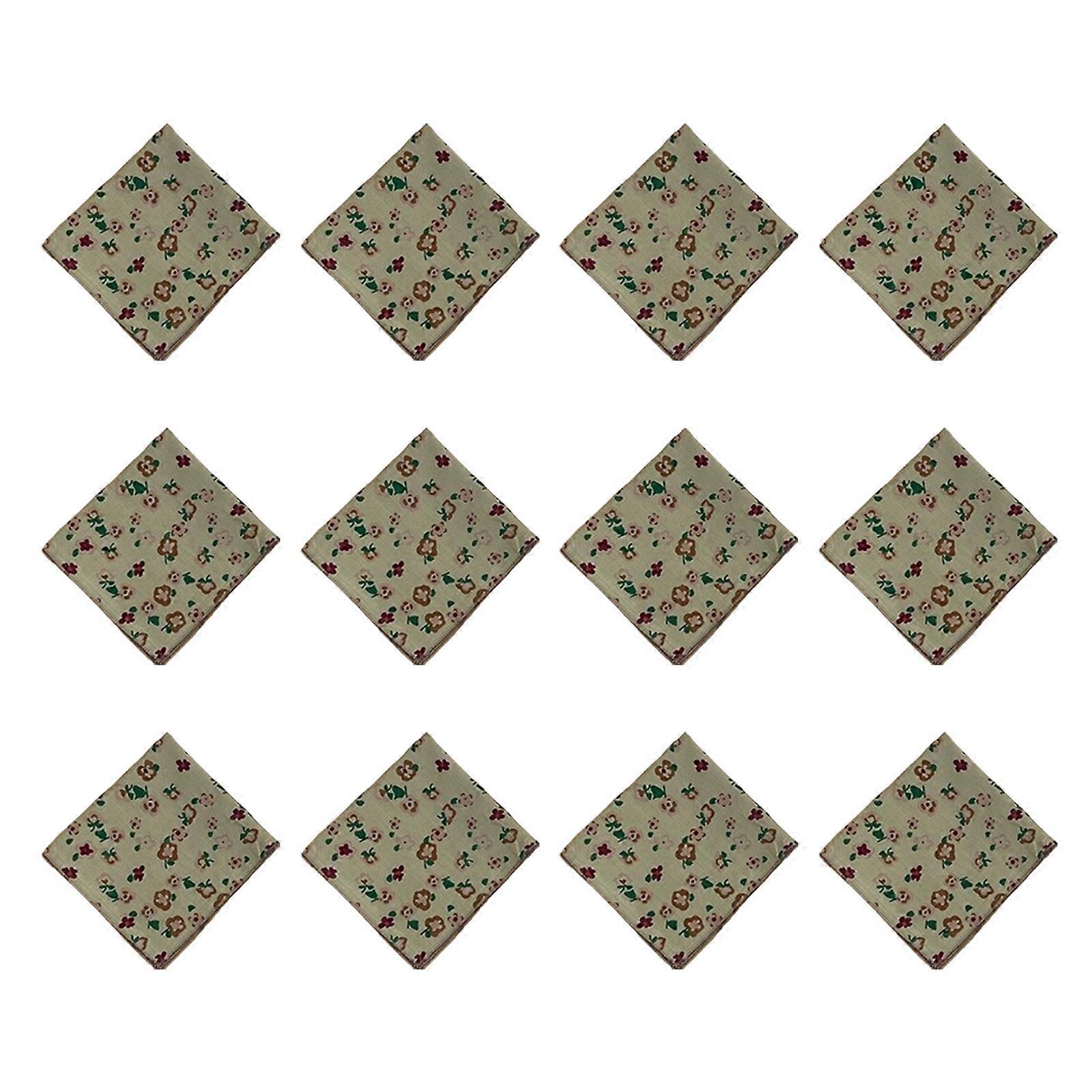 Mouchoir de poche à motif floral pour mariés, femmes, mouchoirs de mariage