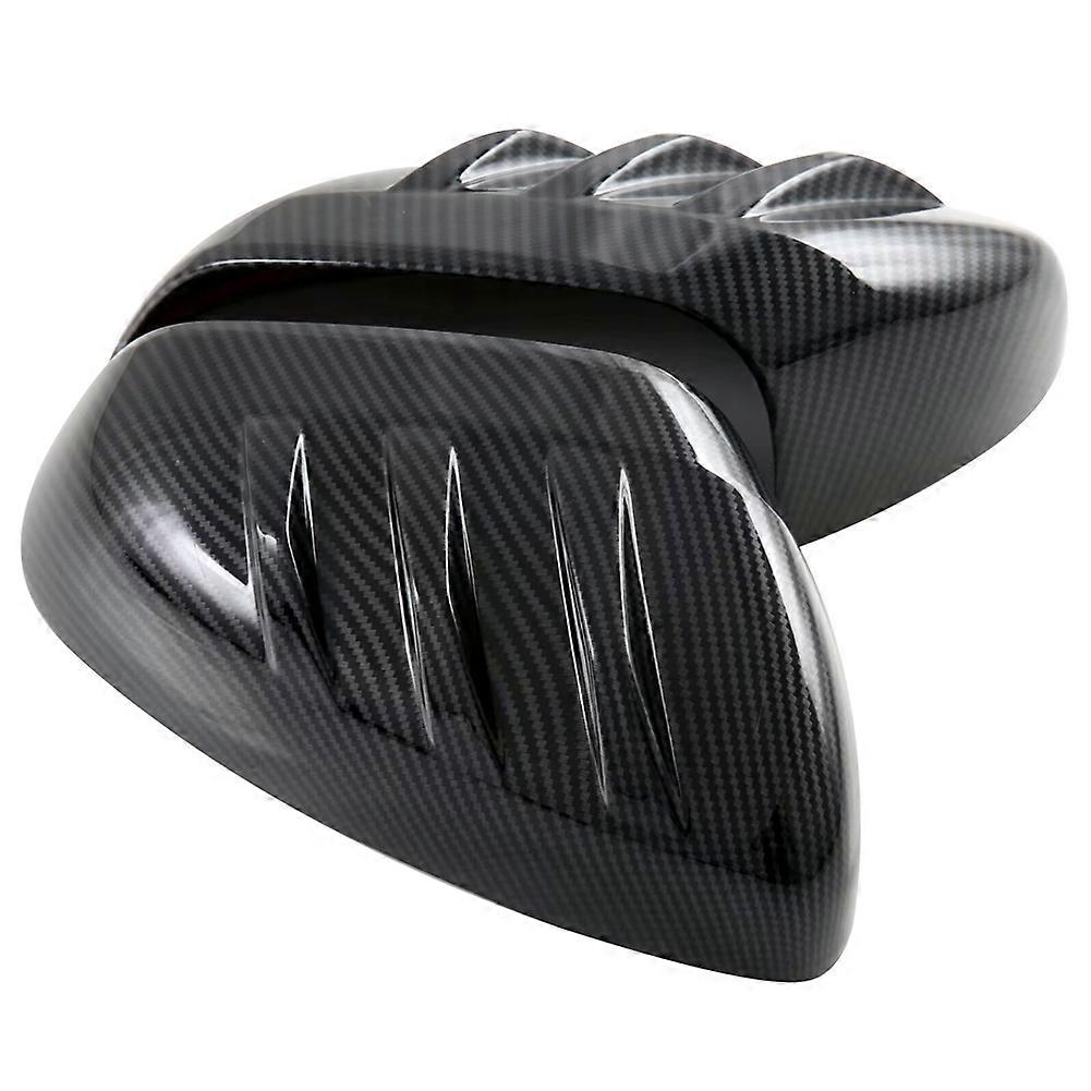 For MG ZS 2024 Car Rearview Mirror Cap Carbon Fiber Pattern
