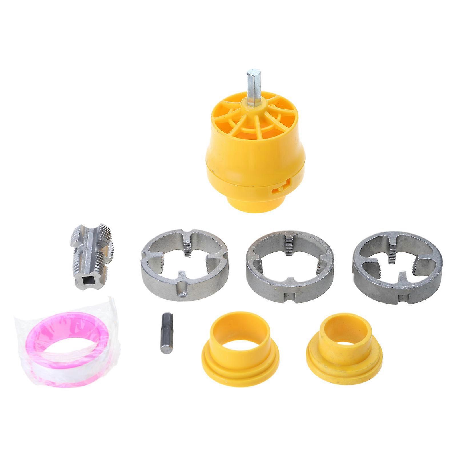 Multipurpose Pipe Threading Kit Compatibles with Electric Drill PVC Pipe Thread Maker Tool for Home and Professional Use