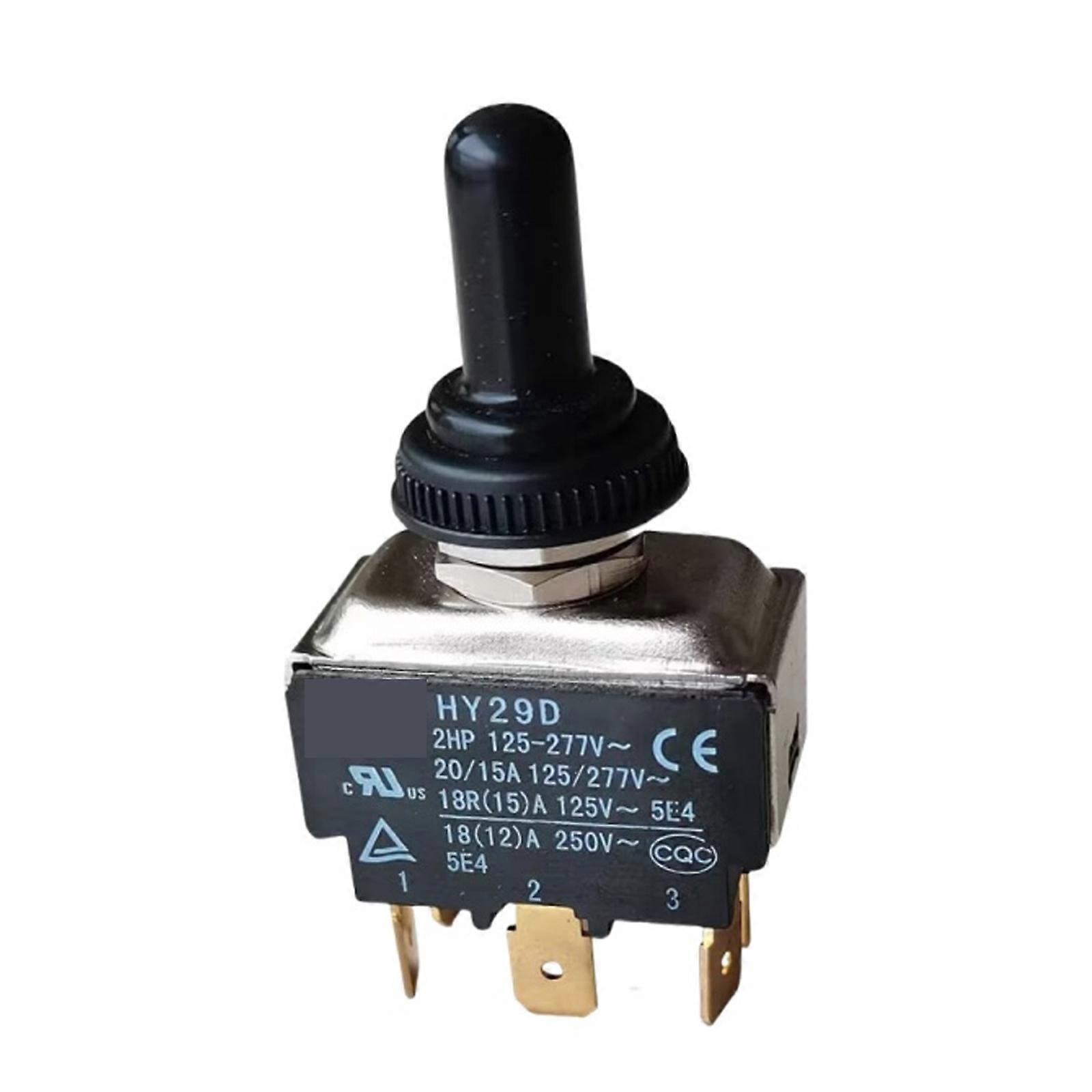 6 Pin Electrical Toggle Switches HY29D PVC Switches Easy to Install HY29D 6 Pin 3 Setting Switches for Secure Connection