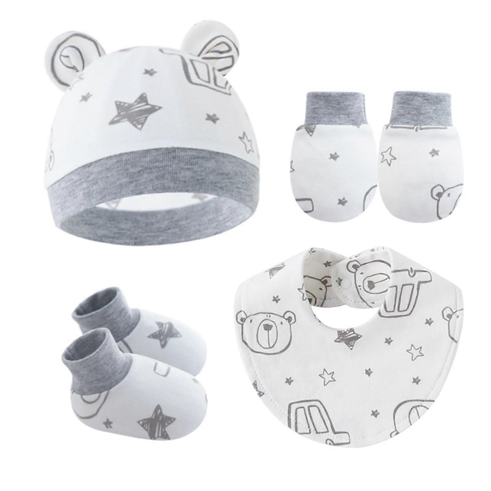 Vauvan asustesetti Vauvan hattu ruokalapuilla Lapaset ja sukat Attractvie Vauvan asusteet Vauvan asusteet Vauvan asustemallisto