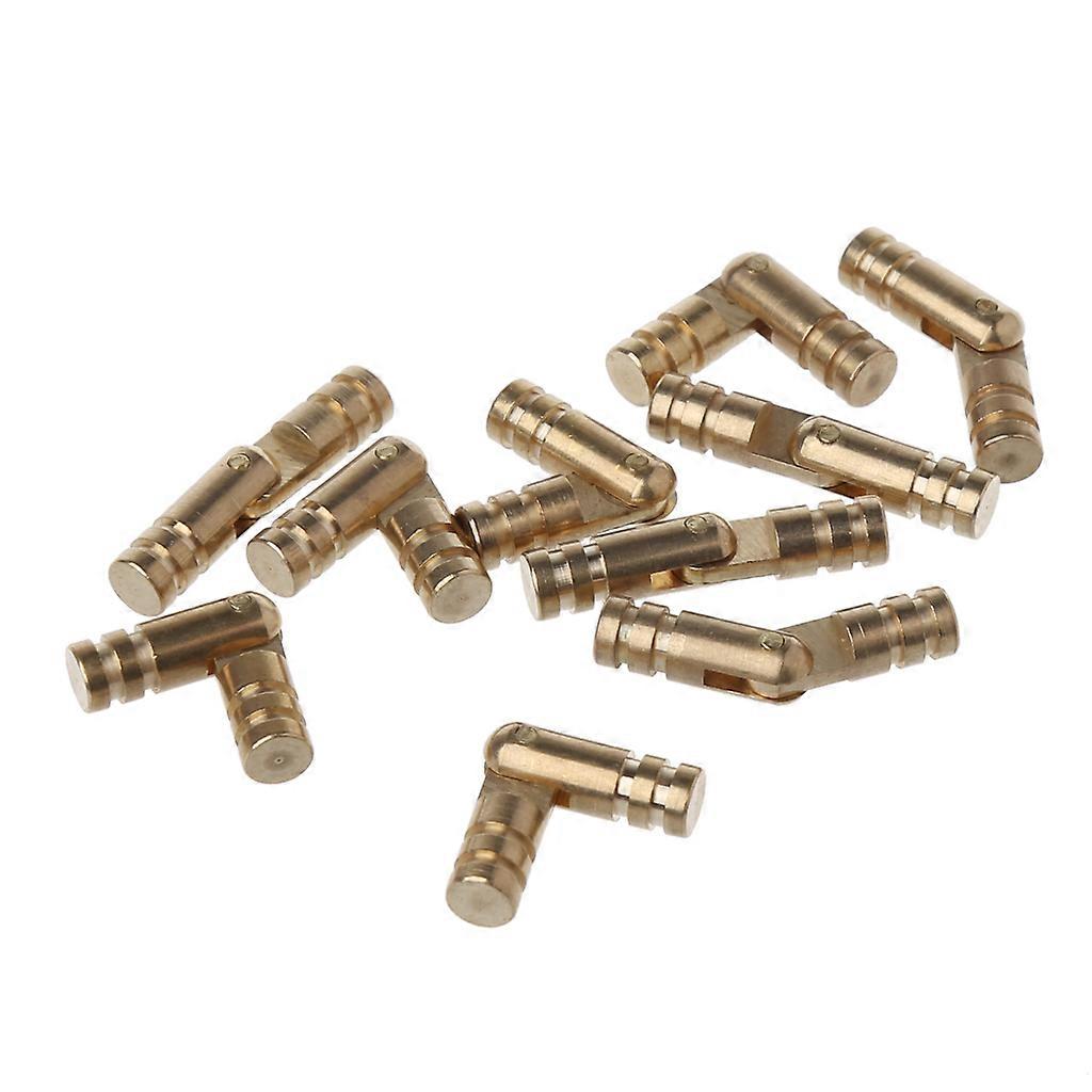 Paquet de 10 charnières cylindriques invisibles Charnières de meubles en cuivre robustes pour plans de travail Projet de bricolage durable noir / or